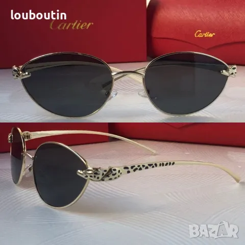 Cartier 2024  дамски слънчеви очила елипса кръгли овални, снимка 1