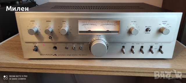 Ретро усилвател Pathe marconi PA 5003V 1978. Made in Japan, снимка 1 - Ресийвъри, усилватели, смесителни пултове - 39483142