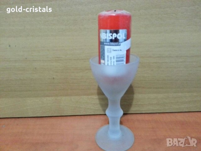 кристална чаша свещник , снимка 4 - Вази - 26952880