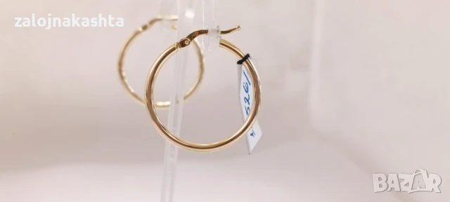 Нови Златни обеци-1,49гр/14кр, снимка 4 - Обеци - 51026586