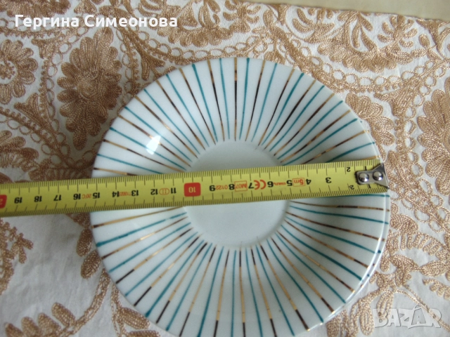 Два лота стар български порцелан, снимка 6 - Чинии - 52641923