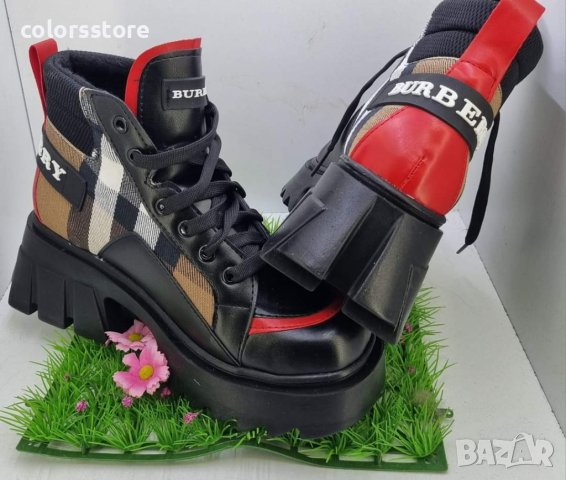Дамски зимни боти Burbarry  код VL122, снимка 2 - Дамски боти - 39969854
