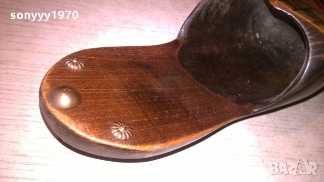 bretagne-дървена обувка и четка-22х8х6см-внос франция, снимка 9 - Колекции - 26783559