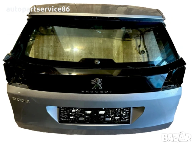 Заден капак на багажника с прозорец сив за Peugeot 3008 1.2T (2022)