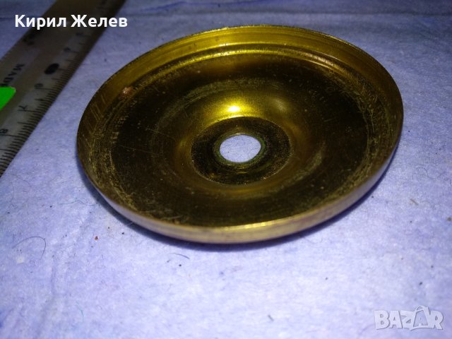 СТАР МЕСИНГОВ ДЕКОРАТИВЕН ЕЛЕМЕНТ КАПАЧЕ За ЧАСТИ РЕСТАВРАЦИЯ ДЕКОРАЦИЯ 28405, снимка 7 - Други ценни предмети - 43665236