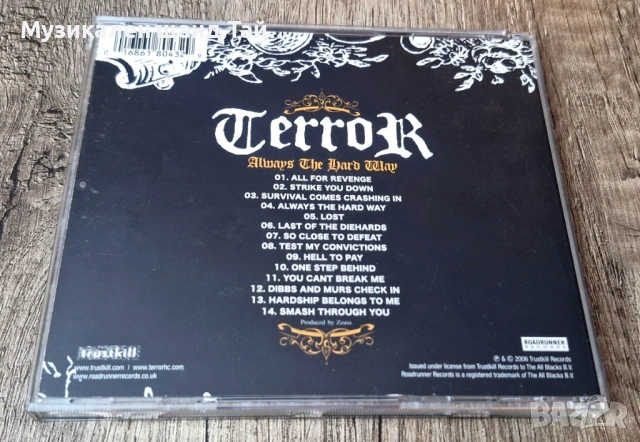 Компакт Дискове - Рок Метъл: Terror – Always The Hard Way, снимка 2 - CD дискове - 53158573