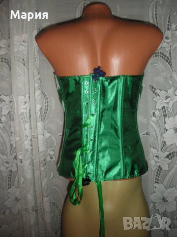 Аdore me-зелен сатенен корсет, снимка 6 - Бельо - 26232173