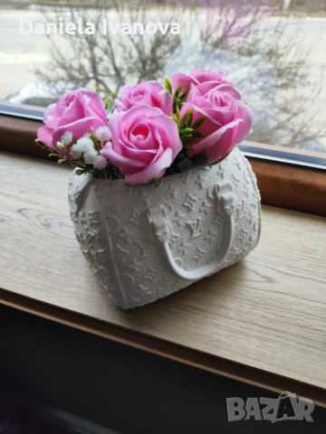 Сапунени рози, снимка 4 - Изкуствени цветя - 38183779