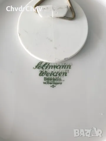 4бр Seltmann немска колекционерска декоративна порцеланова чиния-картина/сезони/калаена рамка/калай, снимка 7 - Картини - 48041363