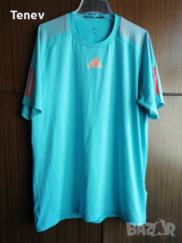 Adidas Barricade Tee Samba Blue/Glow Orange оригинална тениска фланелка Адидас размер М, снимка 1 - Тениски - 43241843