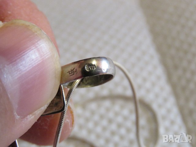 сребърен кръст с синджирче  разпятие Христово, Исус Христос и сребърно синджирче сребро, снимка 3 - Колиета, медальони, синджири - 35058318