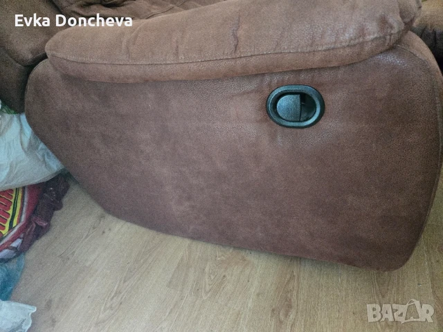 Диван тройка с релакс механизъм , снимка 3 - Дивани и мека мебел - 51366438