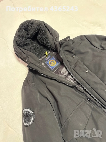 Оригинално Мъжко Яке Superdry много дебело и топло, черно преходно яке, снимка 10 - Якета - 52502437