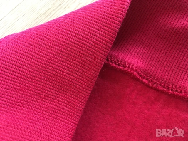 Разпродажба! Дамски розов суичър с качулка анорак с цип размер M, снимка 2 - Суичъри - 50760187