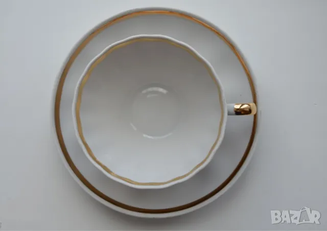 Сервиз за чай Дулево-Бял лебед,от времето на СССР , снимка 13 - Сервизи - 41787642