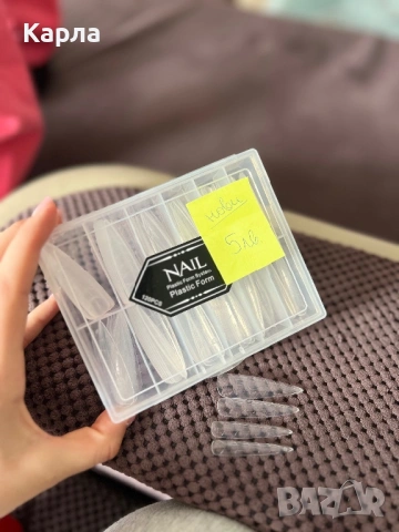 Пластмасови фирми за нокти, снимка 5 - Продукти за маникюр - 53401873