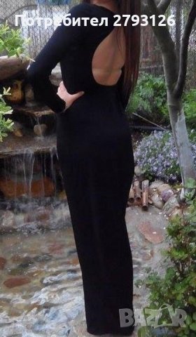 Дълга дамска рокля с гол гръб, снимка 2 - Рокли - 30279288