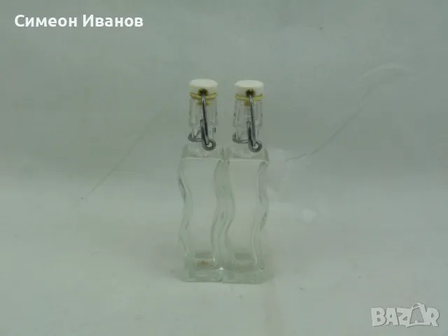 Интересни малки стъклени шишета 2 броя #2405, снимка 1