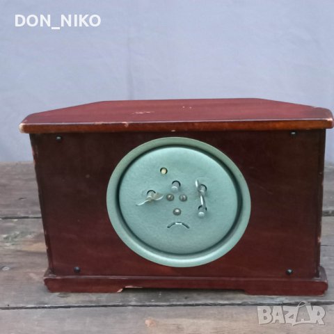 Рядък Китайски дървен Будилник 1950 г, снимка 5 - Антикварни и старинни предмети - 40573856