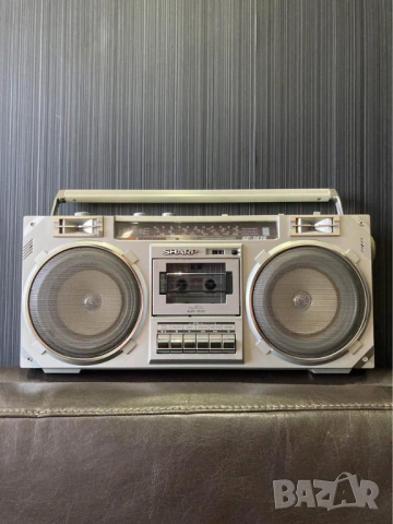 SHARP GF-7474Z VINTAGE RETRO BOOMBOX радио  касетофон, снимка 3 - Радиокасетофони, транзистори - 53244298
