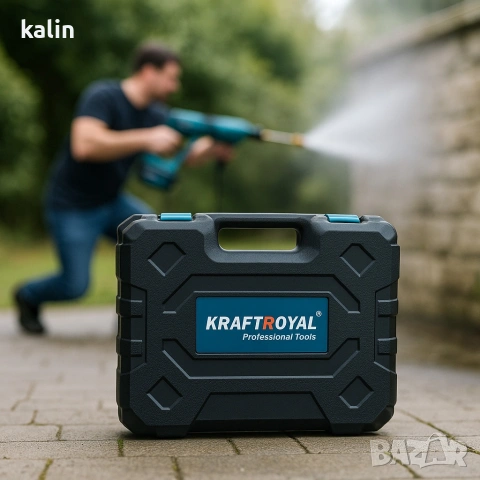 Комплект акумулаторна водоструйка с 2 батерии в куфар