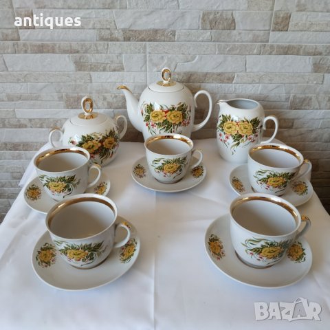 Сервиз за чай - 16 части - Полтавский фарфоровый завод - Сделано в СССР, снимка 9 - Сервизи - 39909174