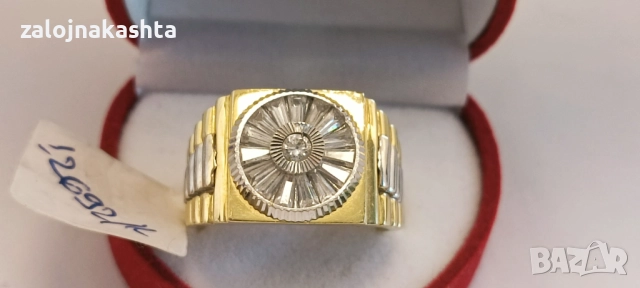 Мъжки-Златен пръстен -11,03гр/14кр, снимка 2 - Пръстени - 52480100