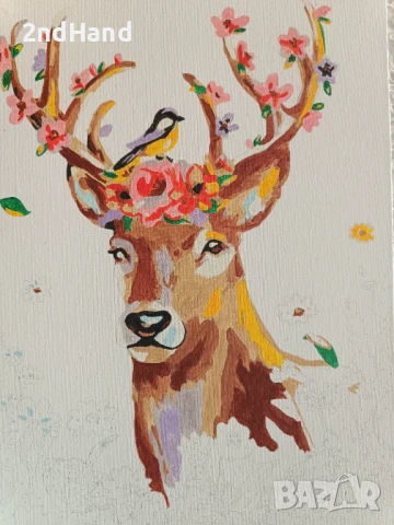 Картина рисувана по номера, снимка 8 - Картини - 51318795