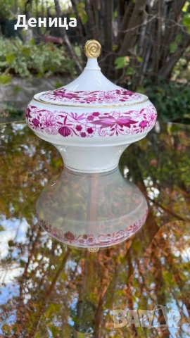 Edelstein Германия Елегантна бонбониера със стилна акцентираща дръжка Височина-16 см и диаметър -16 , снимка 6 - Кутии за храна - 51469509