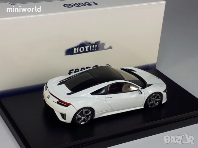 HONDA NSX 2013 - мащаб 1:43 на Ebbro моделът е нов в PVC дисплей-кейс, снимка 5 - Колекции - 52248449