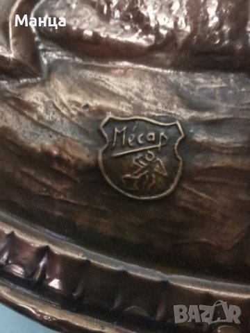 Стара медна картина, снимка 3 - Антикварни и старинни предмети - 36685723