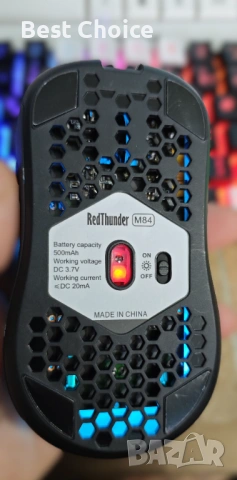 Гейминг RedThunder Безжична игрална клавиатура и мишка, снимка 7 - Клавиатури и мишки - 53055759