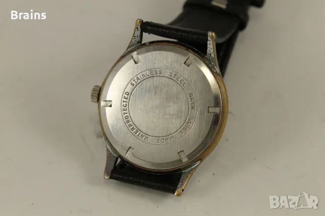 1950's Швейцарски Ръчен Часовник BRITIX 17 Jewels 39 мм, снимка 7 - Антикварни и старинни предмети - 49771310