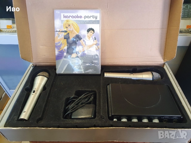 Два жични караоке микрофона. Karaoke-Set Tchibo TCM 259799, снимка 6 - Микрофони - 52000178