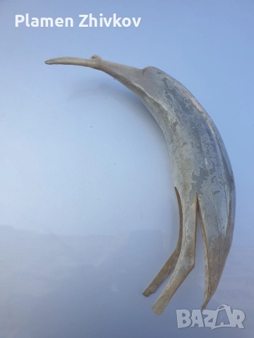 птица от естествен рог - жерав