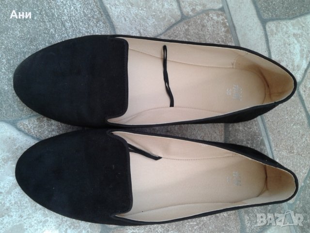 Чисто нови черни балеринки Н,М № 38.