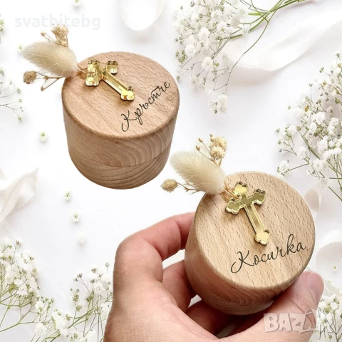 Кутийки за Кръщене, Кръстче и Косичка Свето Кръщение, Миро, Сапунче, снимка 9 - Декорация - 50994316