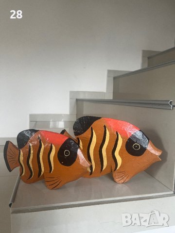 Дървени риби риба декорация статуетки, снимка 1 - Статуетки - 43524735