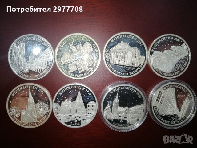 Сребърни немски медали/монети Аg 999, снимка 16 - Нумизматика и бонистика - 32856399