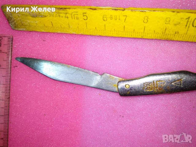 СТАРО УНИКАЛНО РЪЧНО ГРАВИРАНО КОЛЕКЦИОНЕРСКО ФИГУРАЛНО ДЖОБНО НОЖЧЕ - КИТАЙ с ЙЕРОГЛИФ 42003, снимка 8 - Колекции - 44041283