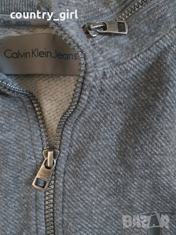 calvin klein jeans grey - страхотно мъжко горнище, снимка 5 - Спортни дрехи, екипи - 27684909