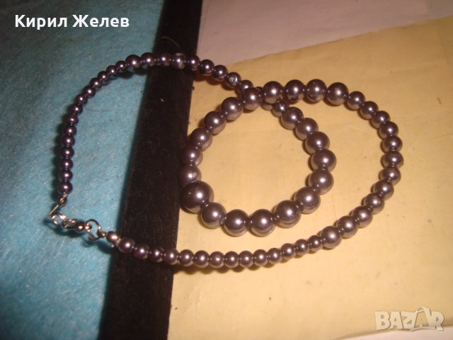 ПЕРЛЕНО АРТ ДЕКО СТИЛ КРАСИВО КОЛИЕ 27033, снимка 5 - Колиета, медальони, синджири - 35132087