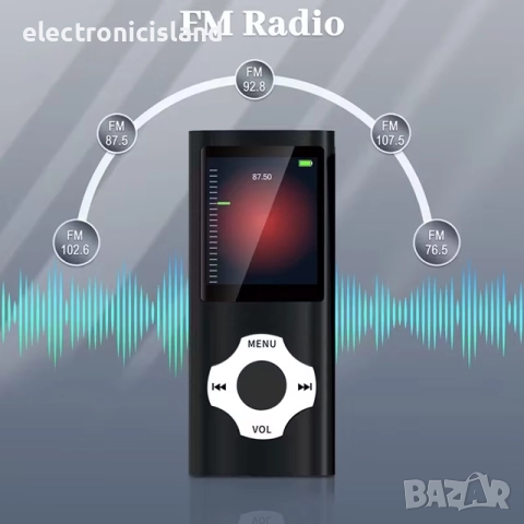 преносим MP3/MP4 плейър с възпроизвеждане на видео, FM радио, USB, MP3, LED, слот за SD карта , снимка 7 - MP3 и MP4 плеъри - 52250648