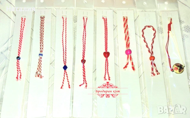 Ръчно изработени мартенички - за закачване, детски, магнити, гривни, снимка 6 - Декорация за дома - 53269546