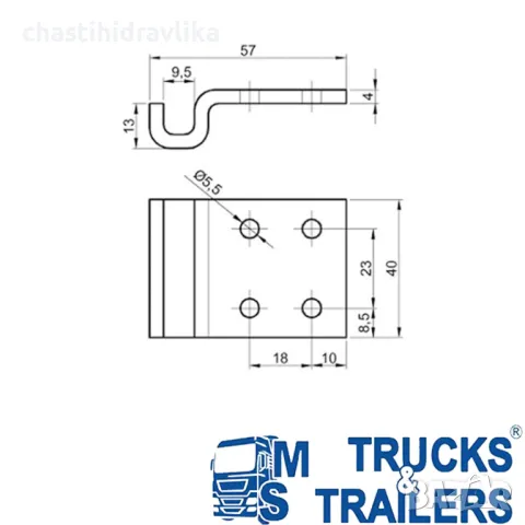 Насрещник за ключалка 10354110, снимка 2 - Части - 48363521