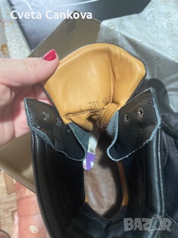 Мъжки кубинки ест.кожа, снимка 4 - Маратонки - 43611391