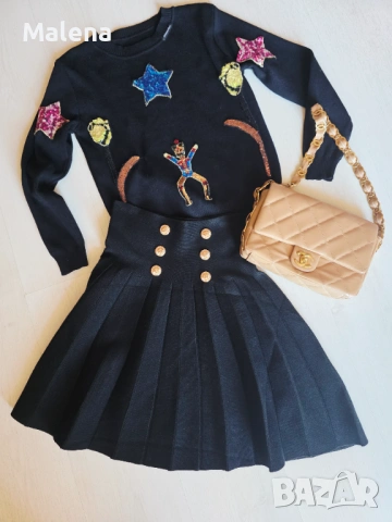 Пуловерче лукс плетиво, снимка 2 - Блузи с дълъг ръкав и пуловери - 53572080