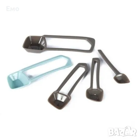 Комплект мерителни лъжички, кафяви, сини, снимка 5 - Аксесоари за кухня - 48595818