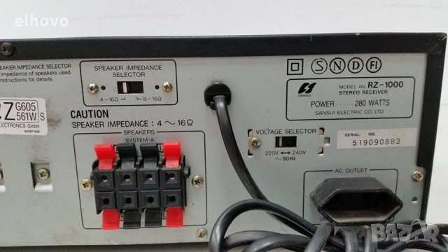 Ресивър Sansui RZ-1000, снимка 5 - Ресийвъри, усилватели, смесителни пултове - 28268183