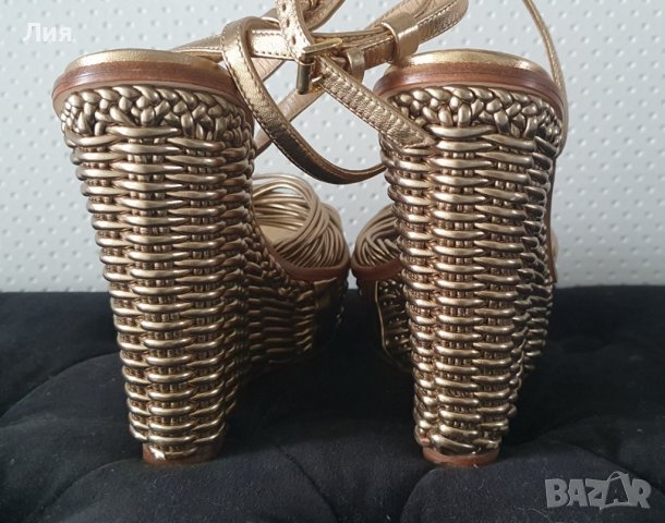 Moschino сандали с платформа естествена кожа, снимка 2 - Сандали - 38877779